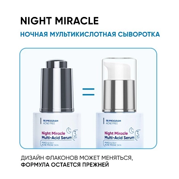 ICON SKIN Сыворотка ночная волшебная для лица / Re: Program Night Miracle Serum 30 мл