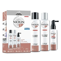Набор для волос Система 3 (шампунь очищающий 300 мл, кондиционер увлажняющий 300 мл, маска питательная 100 мл), NIOXIN