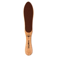 Пилка профессиональная педикюрная деревянная в форме стопы 80/150 / Professional Wooden Foot File, SOLOMEYA