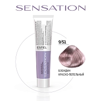 ESTEL PROFESSIONAL 9/51 краска безаммиачная для волос, блондин красно-пепельный / Sensation De Luxe 60 мл, фото 2