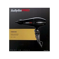 BABYLISS PRO Фен BaByliss Pro Veneziano, ионизация, 2 насадки, 2200Вт, фото 7