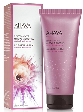 AHAVA Гель минеральный для душа, кактус и розовый перец / Deadsea Water 200 мл