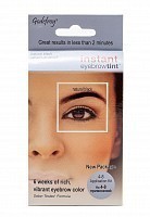 Краска-хна в капсулах для бровей с эффектом татуажа, черный / Eyebrow Tint Natural Black 4 шт, GODEFROY