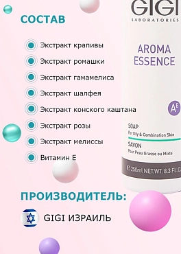 GIGI Мыло для жирной кожи / Soap For Oily Skin AROMA ESSENCE 250 мл