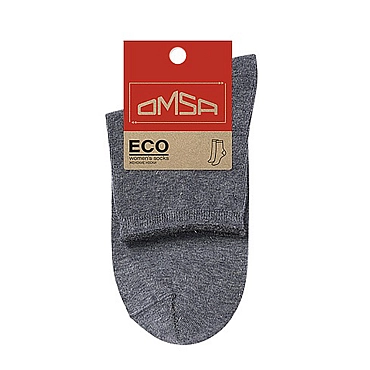 OMSA Носки с люрексом, борт руликом, Grigio Melange 39-41 / ECO 256