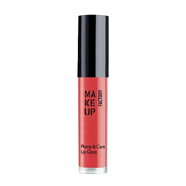 MAKE UP FACTORY Блеск для губ, 40 вкусный арбуз / Plump & Care Gloss 4 мл