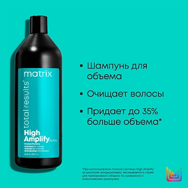 MATRIX Шампунь с протеинами для объема тонких волос / HIGH AMPLIFY 1000 мл