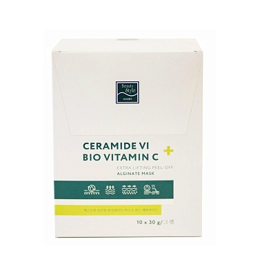 BEAUTY STYLE Маска-лифтинг альгинатная / Сeramide Vi + BIO Vitamin C 10*30 гр