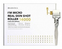 Набор мезороллер и сыворотка / I'm Micro Real Skin Shot Roller 14000, KARATICA