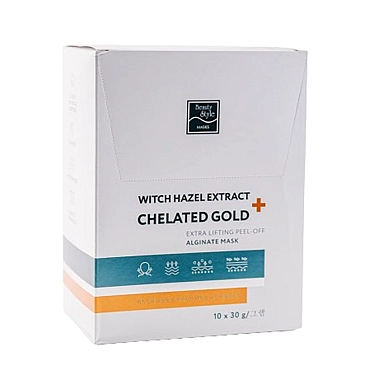 BEAUTY STYLE Маска-лифтинг альгинатная / Witch hazel extract + Chelated gold Beauty Stylе 10*30 гр