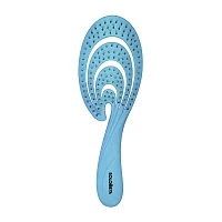 SOLOMEYA Расческа гибкая для волос Голубая волна / Flex bio hair brush Blue Wave, фото 1