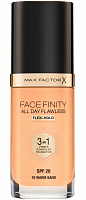 Основа тональная 70 / Facefinity All Day Flawless 3-in-1 warm sand 30 мл, MAX FACTOR