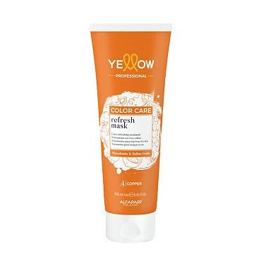 YELLOW Маска пигментированная, .4 медный / YE COLOR CARE REFRESH MASK 250 мл