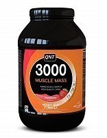 Добавка биологически активная к пище 3000 Массл масс, клубника / 3000 Muscle Mass Strawberry Flavour 1.3 кг, QNT