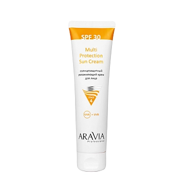 ARAVIA Крем солнцезащитный увлажняющий лица SPF 30 / Multi Protection Sun Cream SPF 30 100 мл