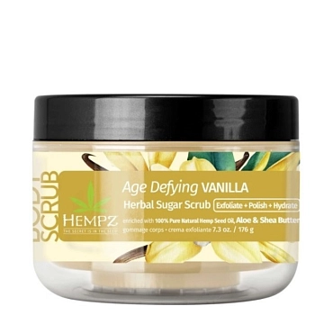 HEMPZ Скраб сахарный для тела Антивозрастной / Hempz Age Defying Vanilla Herbal Sugar Scrub 176 г