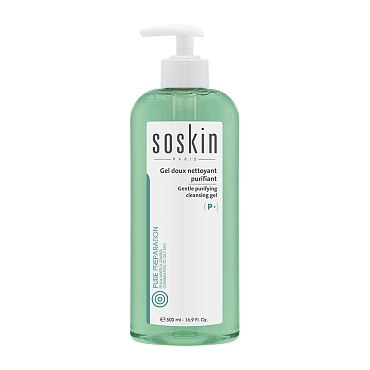 SOSKIN Гель очищающий для комбинированной кожи / P+ Gentle Purifying Cleansing Gel 500 мл