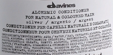 DAVINES SPA Кондиционер оттеночный для натуральных и окрашенных волос Алхимик, серебряный / ALCHEMIC 250 мл