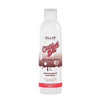 OLLIN PROFESSIONAL Крем-шампунь для шелковистости волос Шоколадный коктейль / Cocktail Bar 400 мл, фото 1
