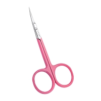 Ножницы для кутикулы, тонкое укороченное лезвие, розовое покрытие / Le Rose, SILVER STAR