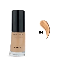 LAYLA COSMETICS Основа тональная увлажняющая, №4 / AQUATOUCH FOUNDATION 30 мл, фото 2