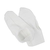 Носочки косметические 100% хлопок, в пластиковой упаковке / 100% Cotton Socks for cosmetic use 1 пара, SOLOMEYA