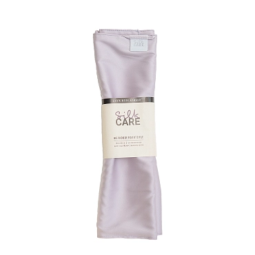 SILK CARE Полотенце шелковое для лица и рук жемчужное 60х30 см / Silk Care