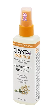 CRYSTAL Дезoдорант-спрей, ромашка и зеленый чай / Crystal Sprey Chamomile & GreenTea 118 мл
