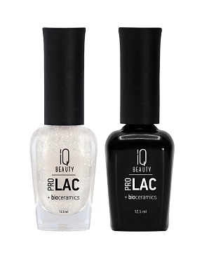 IQ BEAUTY 059 лак для ногтей укрепляющий с биокерамикой / Nail polish PROLAC + bioceramics 12.5 мл