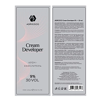 ADRICOCO Крем-окислитель 9% (30 vol.) / ADRICOCO Cream Developer 1000 мл, фото 2