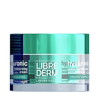 LIBREDERM Крем ночной увлажняющий себорегулирующий для жирной кожи / HYALURONIC 50 мл, фото 3