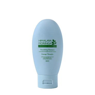 POGONIA Шампунь с маслом моринги и гималайской солью, мини / Himalaya Moringa Renewing Shampoo 50 мл