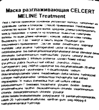 LEBEL Маска разглаживающая CELCERT MELINE Treatment 30 мл