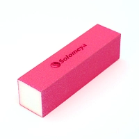 Блок-шлифовщик для ногтей, розовый / Pink Sanding Block, SOLOMEYA