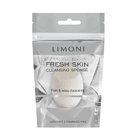 LIMONI Спонж для умывания белый / Cleansing Sponge White, фото 2