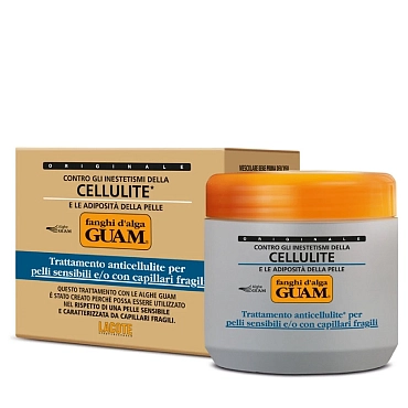 GUAM Маска антицеллюлитная для чувствительной кожи с хрупкими капиллярами / FANGHI D`ALGA 500 г