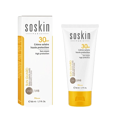 SOSKIN Крем солнцезащитный SPF 30 / Sun cream high protection 50 мл