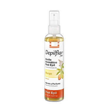 DEPILFLAX 100 Масло для удаления остатков воска, манго / Mango Post Epil Aromatic Oil 125 мл
