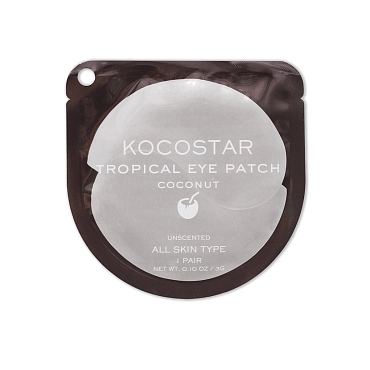 KOCOSTAR Патчи гидрогелевые для глаз Тропические фрукты, кокос / Tropical Eye Patch Coconut Single 2 патча