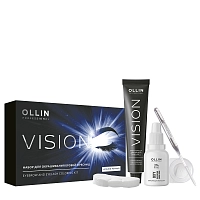 OLLIN PROFESSIONAL Набор для окрашивания бровей и ресниц, иссиня-черный / Ollin Vision 20 мл, фото 2