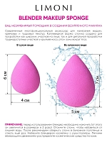 LIMONI Спонж для макияжа в наборе с корзинкой / Blender Makeup Sponge Red, фото 6