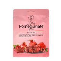 MED:B Маска тканевая с экстрактом граната / Med B 1 Day Pomegranate Mask Pack 27 мл, фото 1