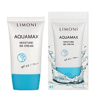 LIMONI Крем для лица увлажняющий, тон №1 / Aquamax Moisture BB Cream 40 мл, фото 2