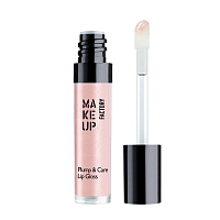 MAKE UP FACTORY Блеск для губ, 10 сладкий сироп / Plump & Care Gloss 4 мл, фото 2