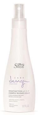 SHOT Эликсир многофункциональный для осветленных и мелированных волос 10 в 1 / Care Design 150 мл