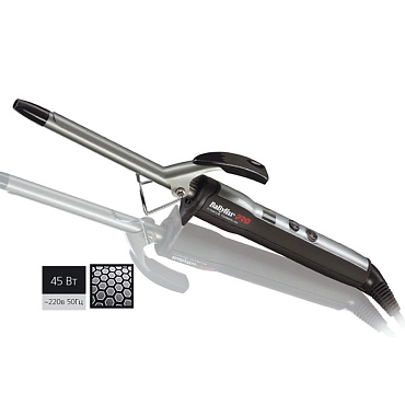 BABYLISS PRO Плойка BaByliss Pro Titanium Tourmaline, c терморегулятором, 25 мм