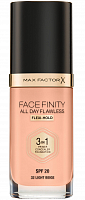 Основа тональная 32 / Facefinity All Day Flawless 3-in-1 light beige 30 мл, MAX FACTOR