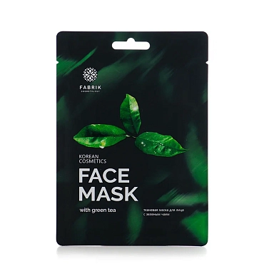 FABRIK COSMETOLOGY Маска тканевая с зеленым чаем / FACE MASK 30 гр