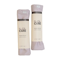 SILK CARE Полотенце шелковое для волос и тела жемчужное 120х60 см / Silk Care, фото 3