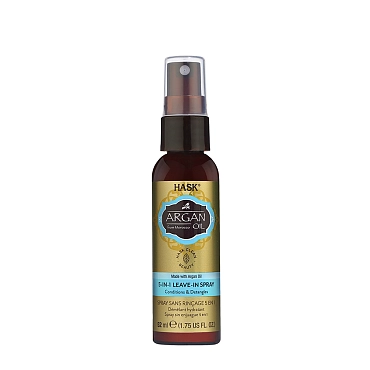 HASK Спрей несмываемый 5-в-1 с аргановым маслом, мини-формат/ Argan Oil 5 In 1 Leave-In Conditioner Travelsize 52 мл